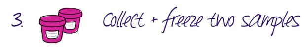 Collect + freeze two samples